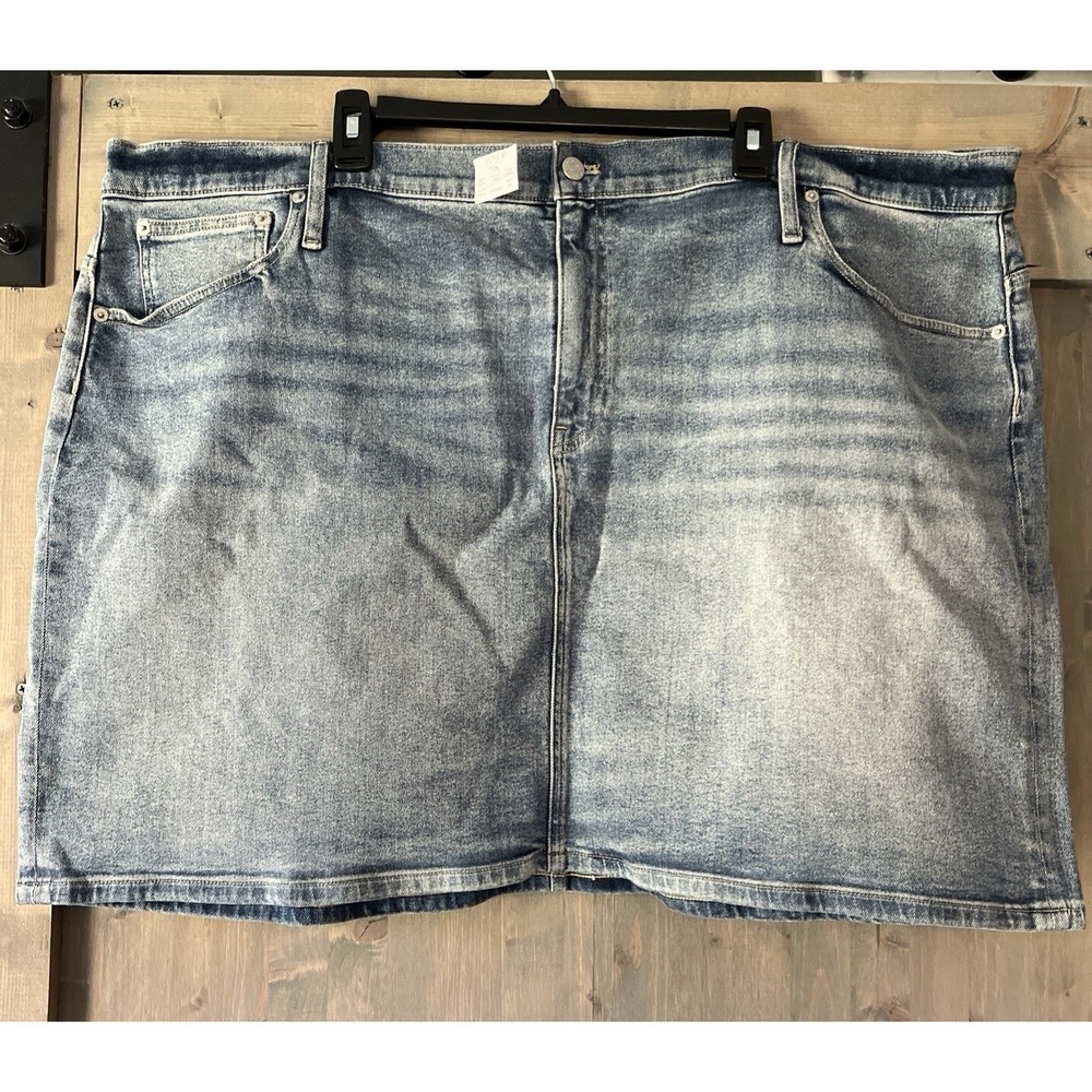 J Crew Denim Miniskirt Plus Size 24 NWT Stretch‎ Style #BZ89